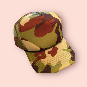 Camo trucker hat