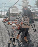 Mommy and Me Cheetah Sweater Dress