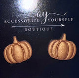 Pumpkin Stud Earrings