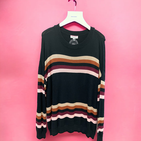 Striped Crewneck Sweater - PLUS