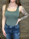 Olive Tank Bodysuit