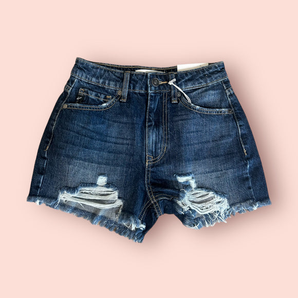 High Rise Mom Shorts Kancan