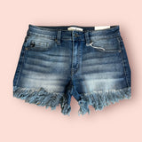 Mid Rise Fray Kancan Shorts