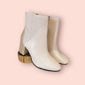 Off White Ankle Boots