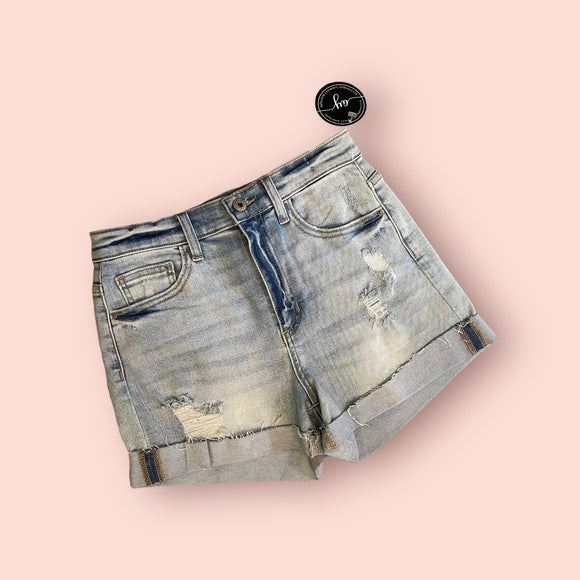 #5 Cuffed Jean Shorts