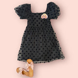 The Makenna Polka Dot Puff Sleeve Dress