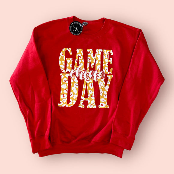 Game Day Cheetah Crewneck