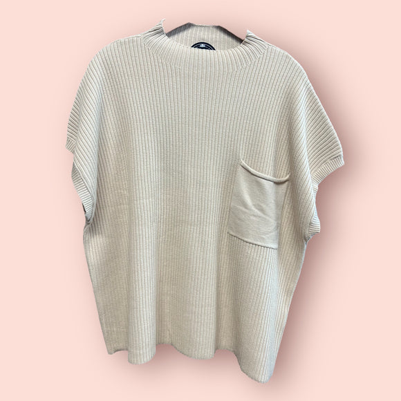 Ribbed Short Sleeve Sweater