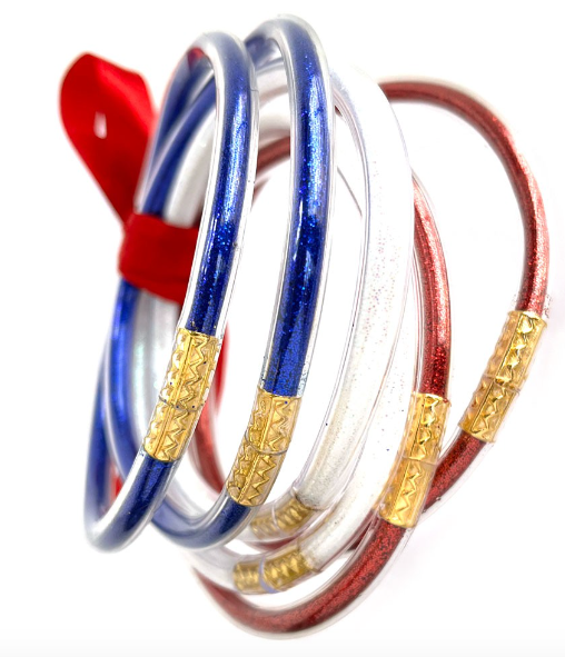 USA Sparkly Jelly Tube Bracelet