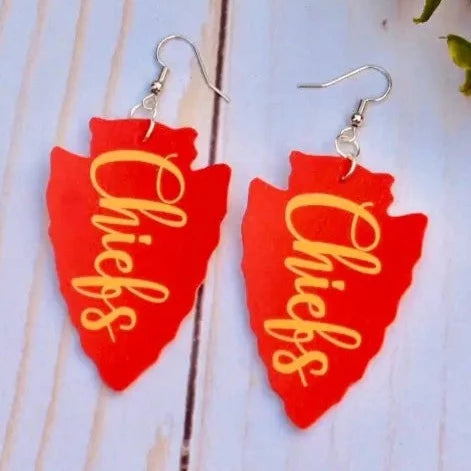 Chiefs Arrowhead Earrings