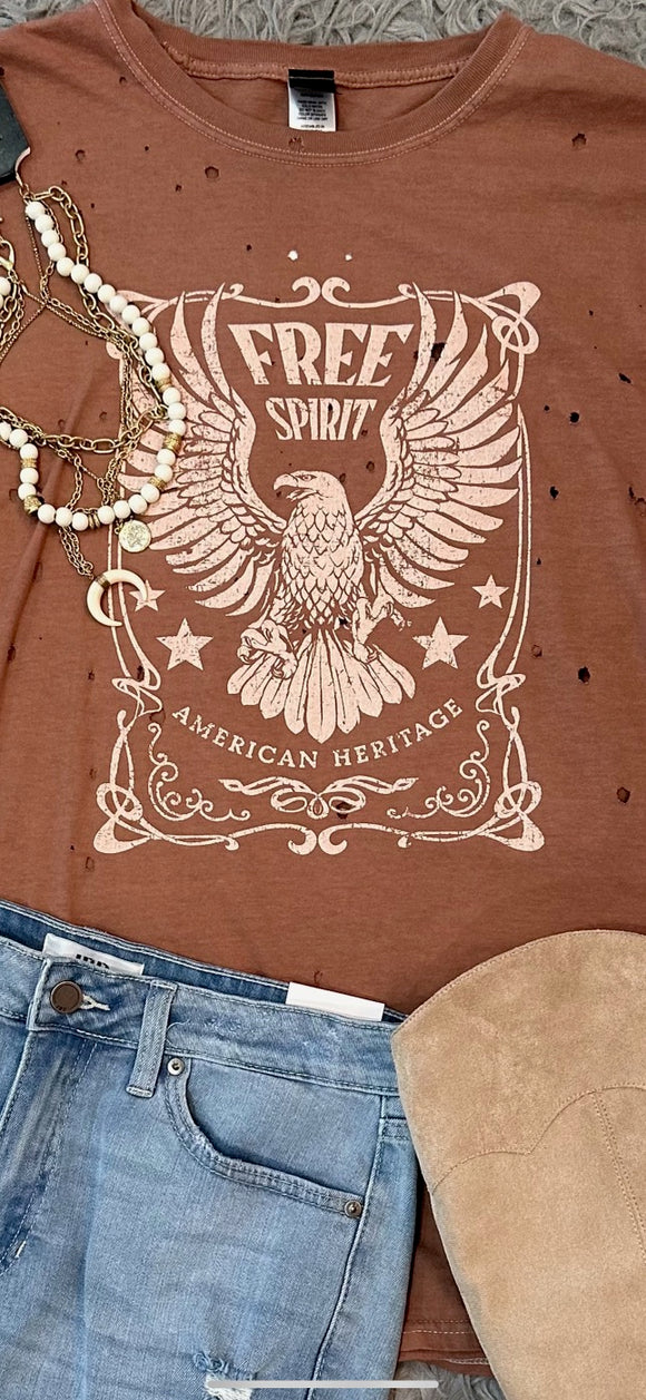 Free Spirit Eagle Graphic Tee