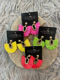 Raffia Dangle Earrings