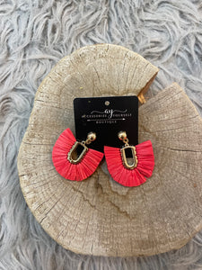 Raffia Dangle Earrings