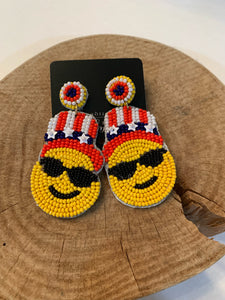 Merica Moji Earrings