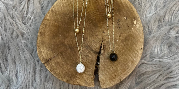 Double Sphere Necklace