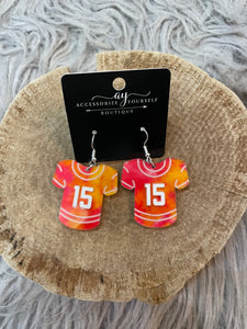 Tie Dye Jersey Earrings