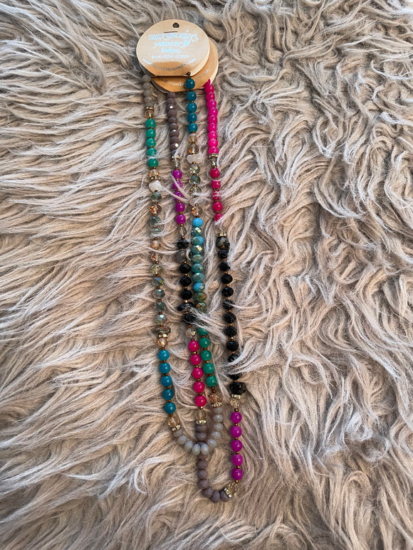 Elastic Beaded Necklace