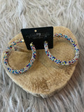 Rhinestone Hoop Earrings