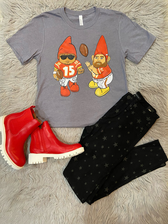 Mahomes and Kelce Gnome Tee