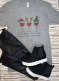 Holiday Wine Glasses Graphic Tee