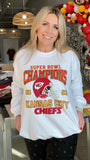 White Super Bowl Champions Sweatshirt